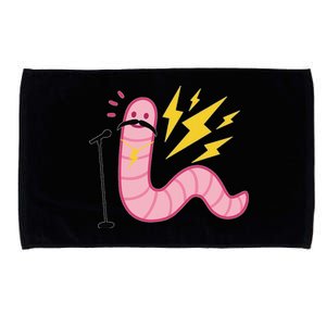 Funny Worm With A Mustache Tom Ariana Reality Microfiber Hand Towel