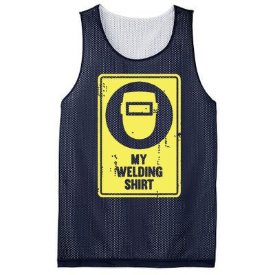 Funny Welder Who Loves Welding Mesh Reversible Basketball Jersey Tank