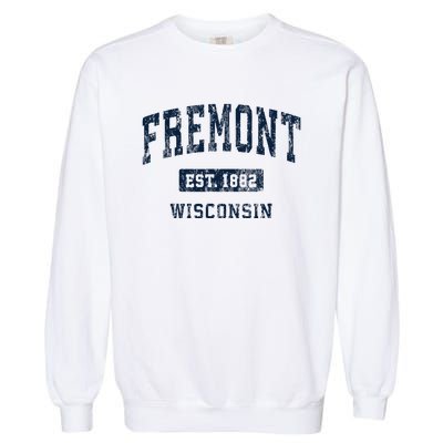 Fremont Wisconsin Wi Vintage Athletic Sports Design Garment-Dyed Sweatshirt