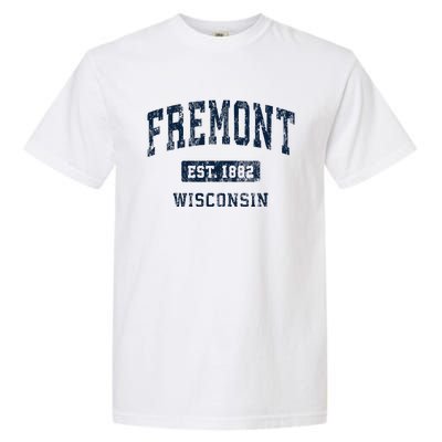 Fremont Wisconsin Wi Vintage Athletic Sports Design Garment-Dyed Heavyweight T-Shirt