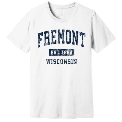 Fremont Wisconsin Wi Vintage Athletic Sports Design Premium T-Shirt