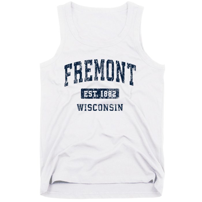 Fremont Wisconsin Wi Vintage Athletic Sports Design Tank Top