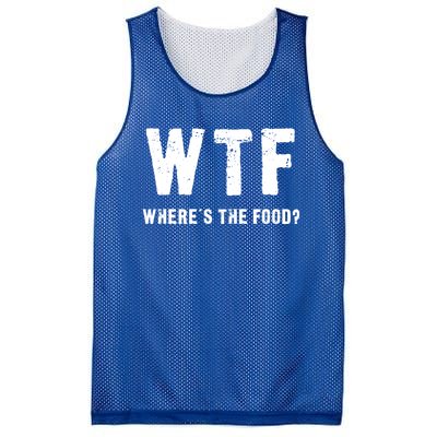 Funny Wtf Wheres The Food Gift Mesh Reversible Basketball Jersey Tank