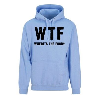 Funny Wtf Wheres The Food Gift Unisex Surf Hoodie