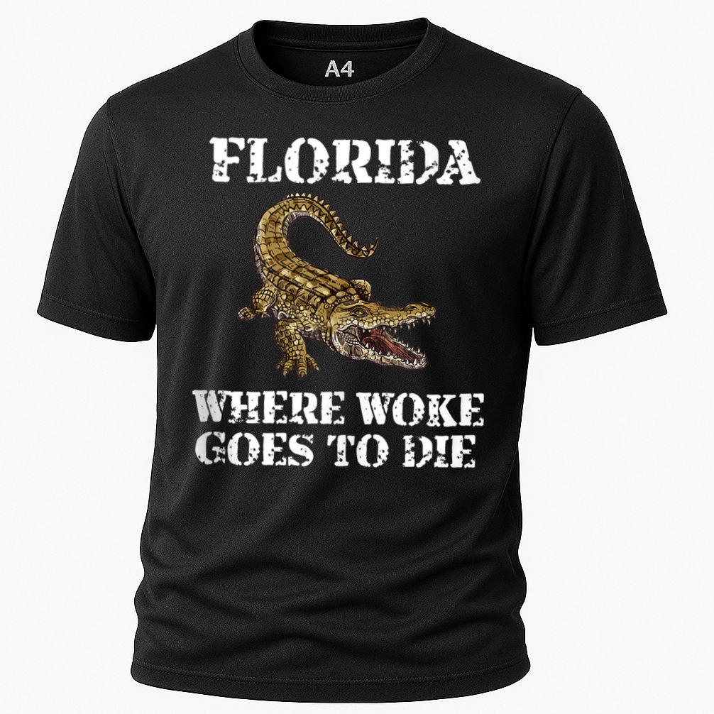 Florida Where Woke Goes To Die Alligator Performance Shirt