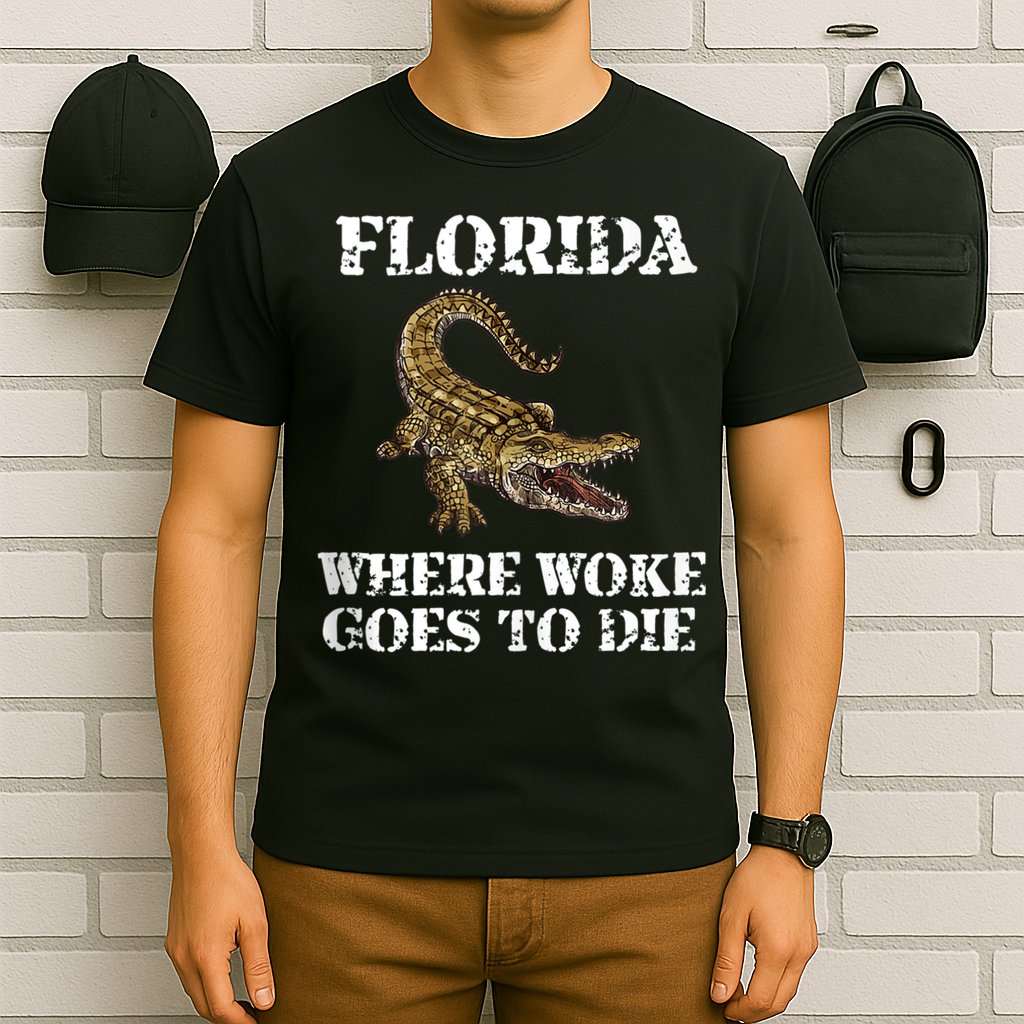 Florida Where Woke Goes To Die Alligator T-Shirt