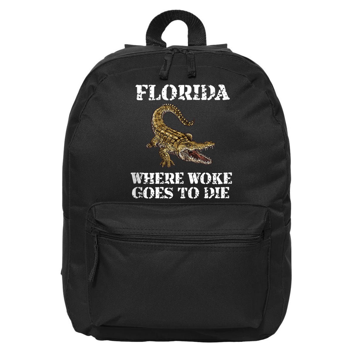 Florida Where Woke Goes To Die Alligator 16 in Basic Backpack