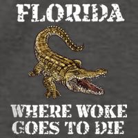 Florida Where Woke Goes To Die Alligator Vector Backpack