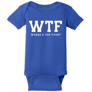 Funny Wtf Wheres The Food Design Food Lover Foodie Gift Baby Bodysuit