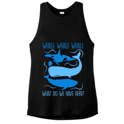 Funny Whale Whale Whale What Do We Have Here? Ladies PosiCharge Tri-Blend Wicking Tank