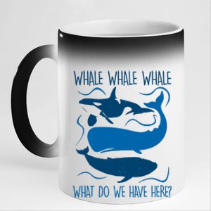 Funny Whale Whale Whale What Do We Have Here? 11oz Black Color Changing Mug