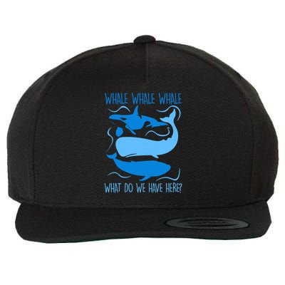 Funny Whale Whale Whale What Do We Have Here? Wool Snapback Cap
