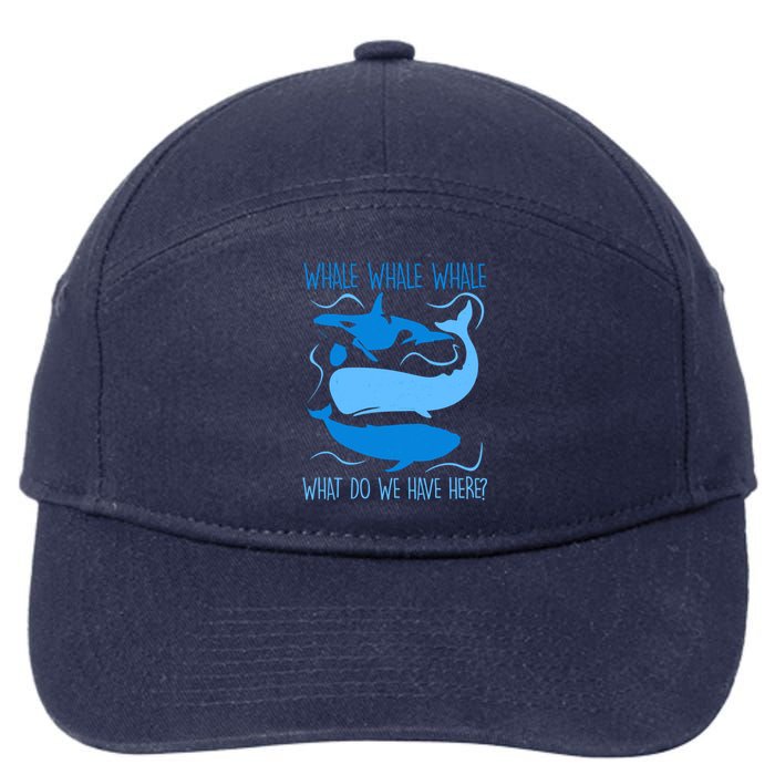 Funny Whale Whale Whale What Do We Have Here? 7-Panel Snapback Hat