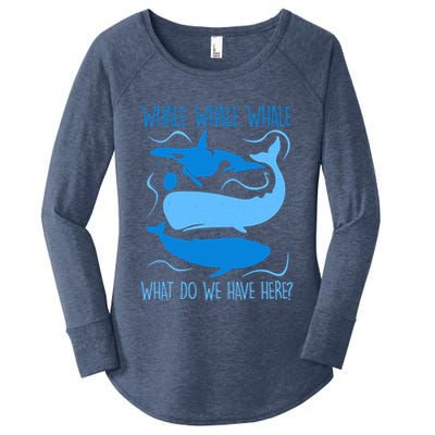 Funny Whale Whale Whale What Do We Have Here? Women's Perfect Tri Tunic Long Sleeve Shirt