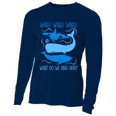 Funny Whale Whale Whale What Do We Have Here? Cooling Performance Long Sleeve Crew
