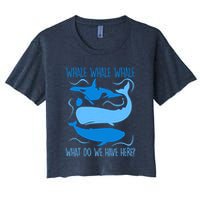 Funny Whale Whale Whale What Do We Have Here? Crop Top