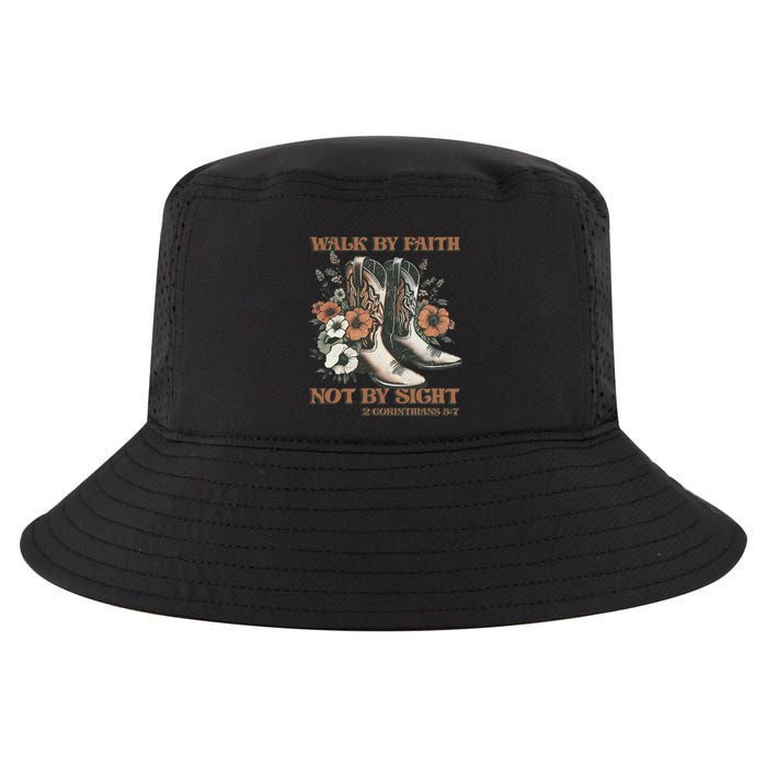 Faith We Walk By Faith Not By Sight Christian Cool Comfort Performance Bucket Hat