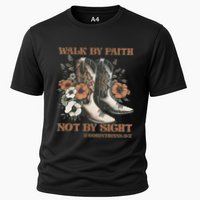 Faith We Walk By Faith Not By Sight Christian Cooling Performance Crew T-Shirt