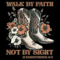 Faith We Walk By Faith Not By Sight Christian Cooling Performance Crew T-Shirt