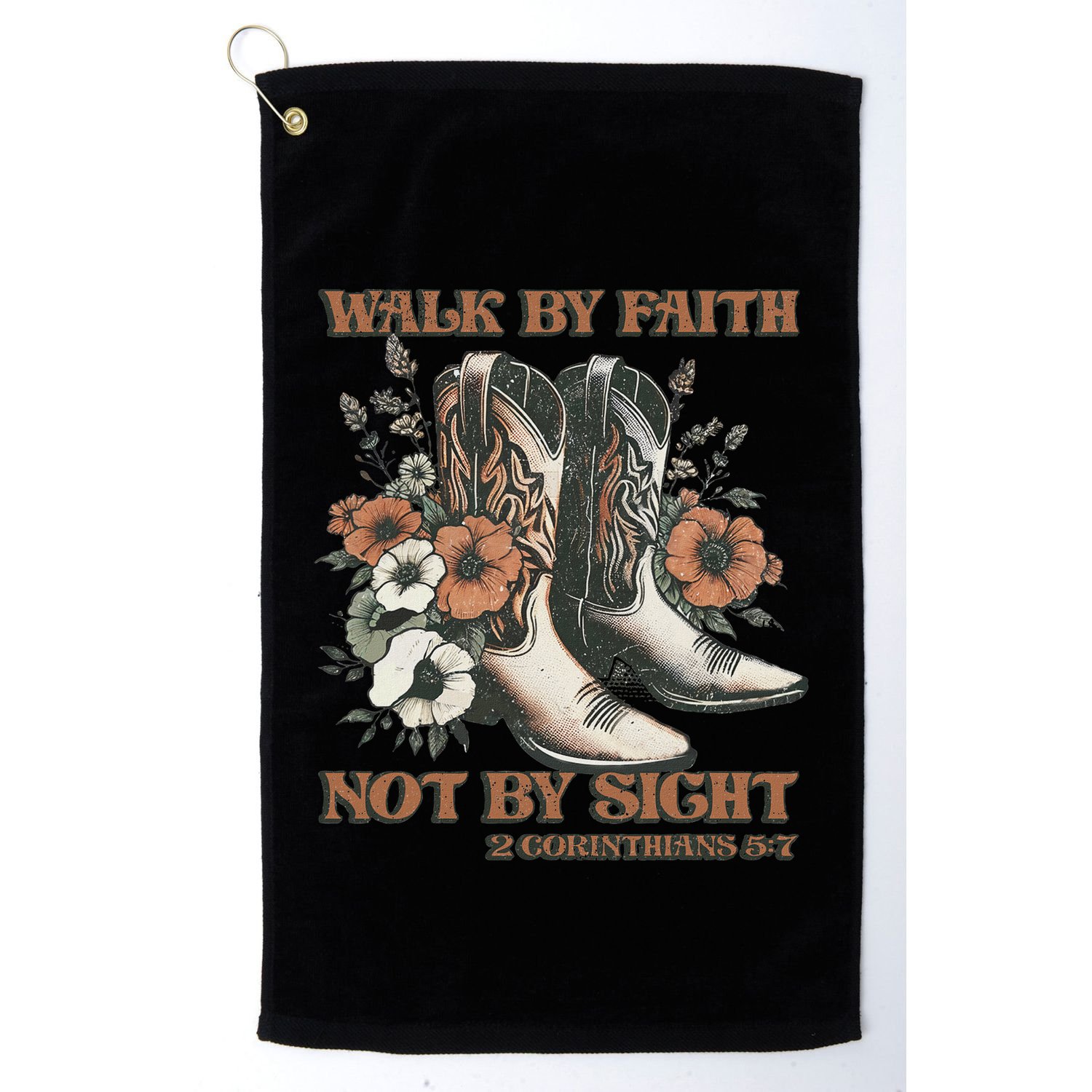 Faith We Walk By Faith Not By Sight Christian Golf Towel