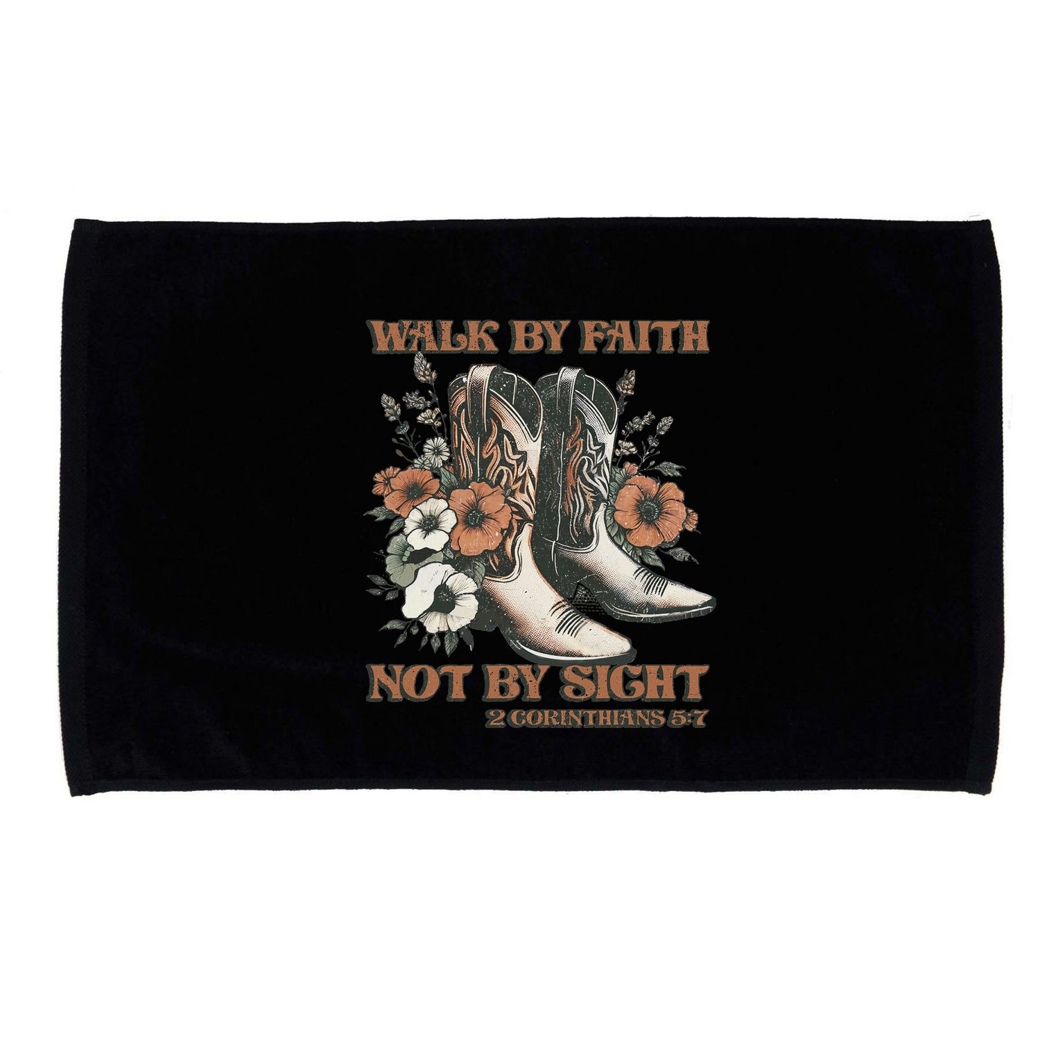 Faith We Walk By Faith Not By Sight Christian Microfiber Hand Towel