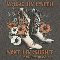 Faith We Walk By Faith Not By Sight Christian Cotton Canvas Backpack