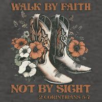 Faith We Walk By Faith Not By Sight Christian Vector Backpack