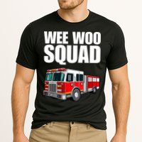 Funny Wee Woo Squad Fire Truck Design Cooling Performance Crew T-Shirt