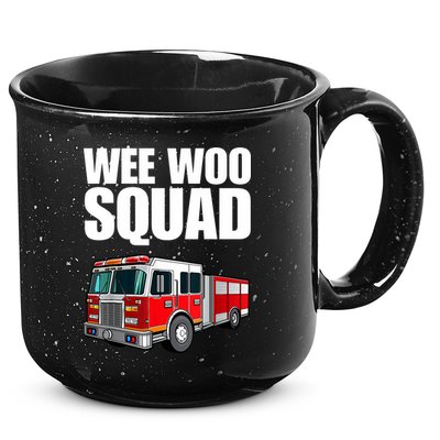 Funny Wee Woo Squad Fire Truck Design 15oz Campfire Ceramic Mug