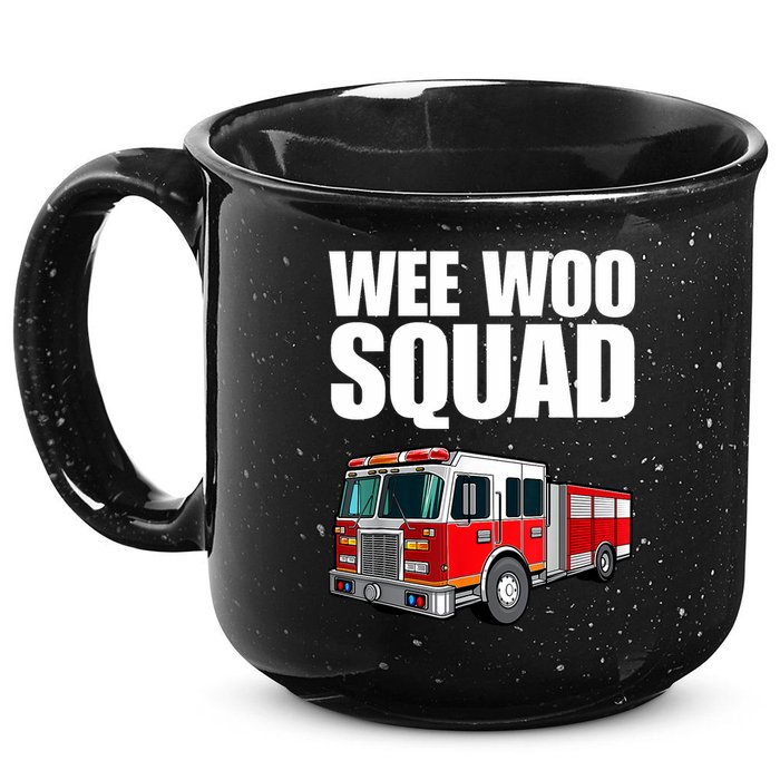 Funny Wee Woo Squad Fire Truck Design 15oz Campfire Ceramic Mug