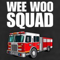 Funny Wee Woo Squad Fire Truck Design 15oz Campfire Ceramic Mug