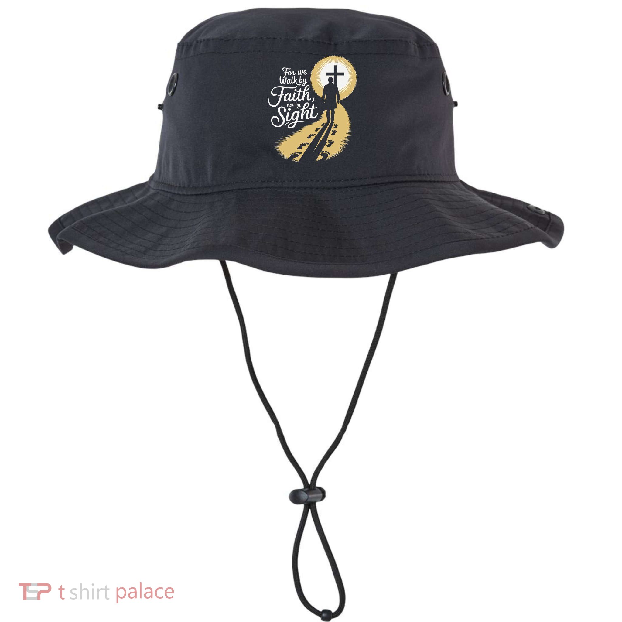For We Walk Faith Not By Sight Christian Bible Verse Bucket Hat