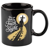 For We Walk Faith Not By Sight Christian Bible Verse 11oz C Handle Ceramic Mug