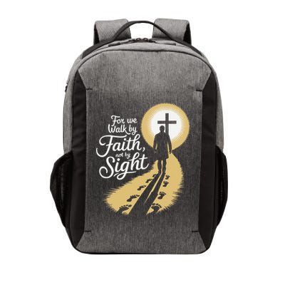 For We Walk Faith Not By Sight Christian Bible Verse Vector Backpack
