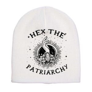 Feminist Wicca Witch Hex The Patriarchy Witchcraft Hand  Short Acrylic Beanie