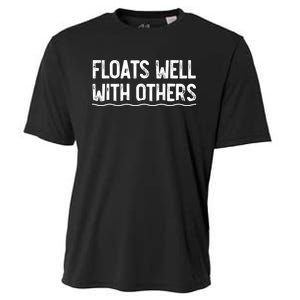 Floats Well With Others Funny Summer Joke Cooling Performance Crew T-Shirt