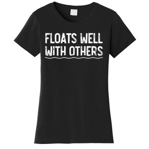 Floats Well With Others Funny Summer Joke Women's T-Shirt