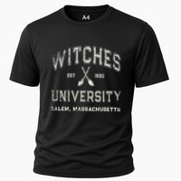 Funny Wiccan WITCHES UNIVERSITY Salem Massachusetts Witch Cooling Performance Crew T-Shirt