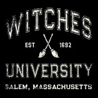Funny Wiccan WITCHES UNIVERSITY Salem Massachusetts Witch Cooling Performance Crew T-Shirt