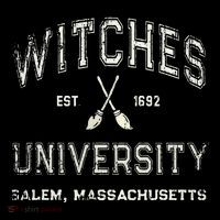 Funny Wiccan WITCHES UNIVERSITY Salem Massachusetts Witch Tall T-Shirt