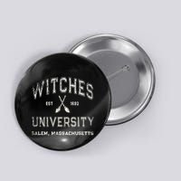 Funny Wiccan WITCHES UNIVERSITY Salem Massachusetts Witch Button