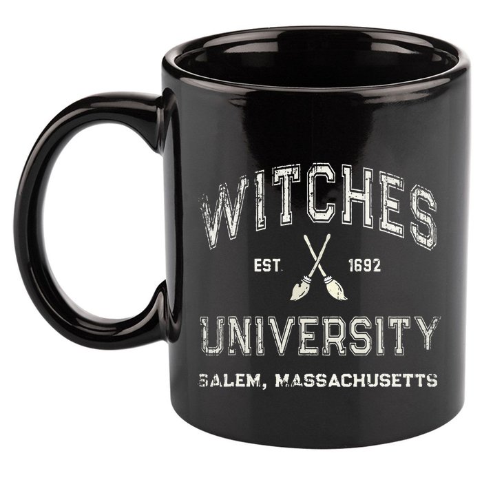 Funny Wiccan WITCHES UNIVERSITY Salem Massachusetts Witch 11oz C Handle Ceramic Mug