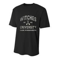 Funny Wiccan WITCHES UNIVERSITY Salem Massachusetts Witch Youth Performance Sprint T-Shirt