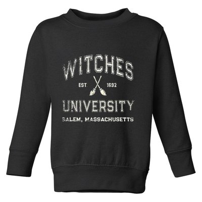 Funny Wiccan WITCHES UNIVERSITY Salem Massachusetts Witch Toddler Sweatshirt