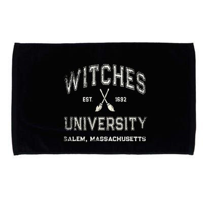 Funny Wiccan WITCHES UNIVERSITY Salem Massachusetts Witch Microfiber Hand Towel