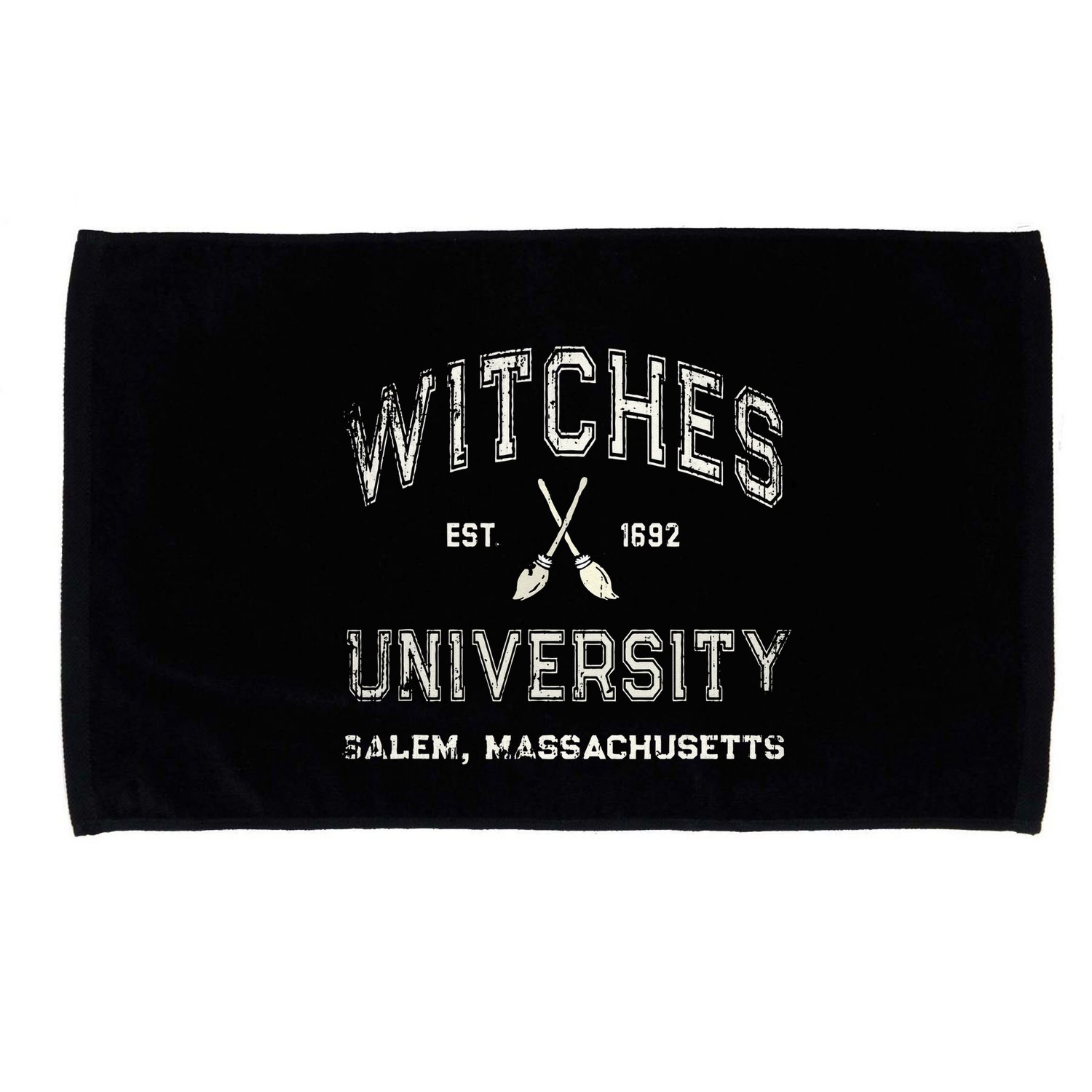 Funny Wiccan WITCHES UNIVERSITY Salem Massachusetts Witch Microfiber Hand Towel