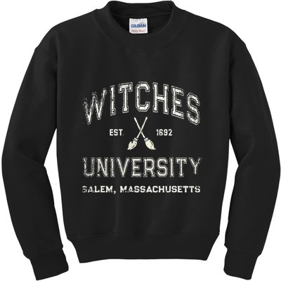 Funny Wiccan WITCHES UNIVERSITY Salem Massachusetts Witch Kids Sweatshirt