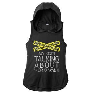 Funny World War Two WW2 History Teacher Historian History Ladies PosiCharge Tri-Blend Wicking Draft Hoodie Tank