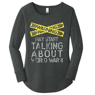 Funny World War Two WW2 History Teacher Historian History Women's Perfect Tri Tunic Long Sleeve Shirt