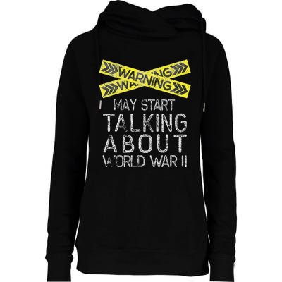 Funny World War Two WW2 History Teacher Historian History Womens Funnel Neck Pullover Hood